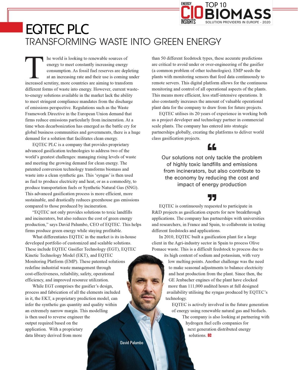 Transforming waste into green energy