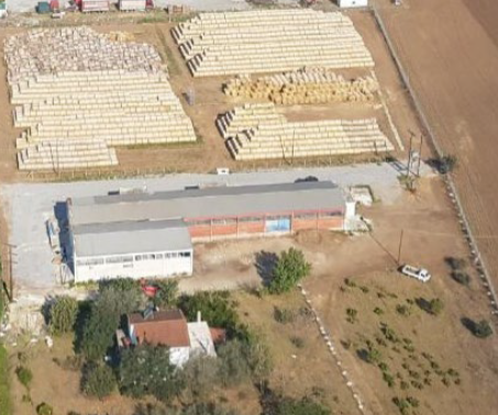 Aerial images of Agrigas and EQTEC gasification project in Greece.