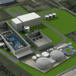 Artist impression of EQTEC gasification plant in Deeside