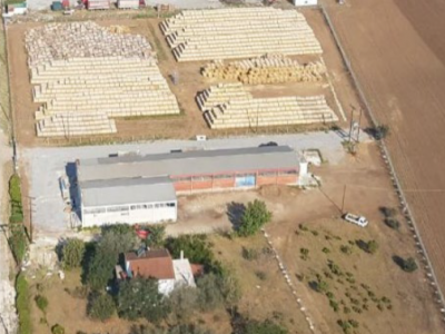 Aerial images of Agrigas and EQTEC gasification project in Greece.